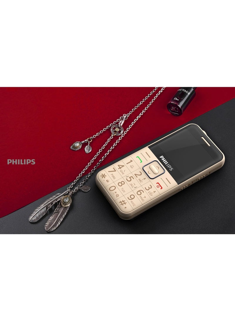 Philips Mobile phone Philips E171L Duel Sim 1400mAh Battery 2000 Contacts - Gold - Image 3